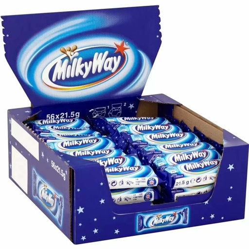 [0567] MILKY WAY MINI BARS 56CT/21.5G (UK)