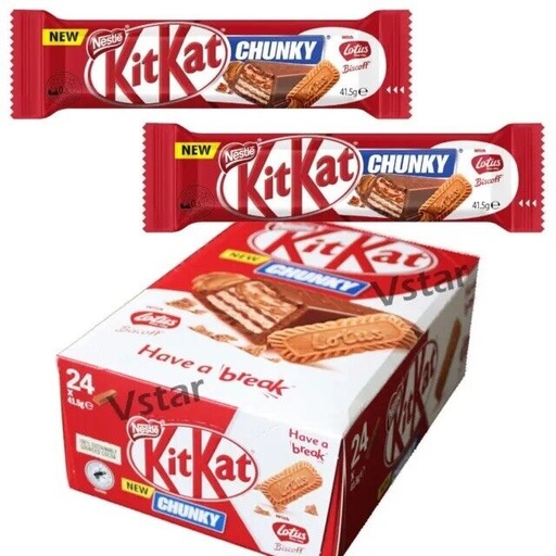 [3800020446287] KIT KAT CHUNKY WHITE W/BISCOFF 24CT (UK)