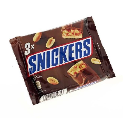 [5000159429153] SNICKERS CHOCOLATE BAR 3PK 50G