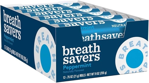 [RE2] BREATHSAVERS PEPPERMINT 18CT/22G
