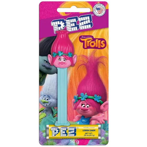 [067535661311] PEZ TROLLS 16G