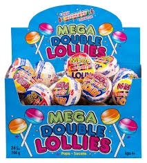 [779397136530] MEGA DOUBLE LOLLIES BOX 24CT 744G