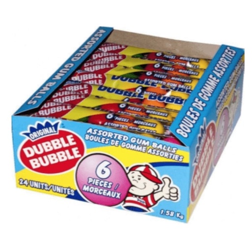 [C34000] DUBBLE BUBBLE ASSTORTED 36CT/1.3KG
