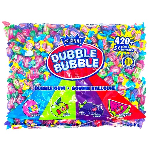 [C90745] DUBBLE BUBBLE S ASST. BAG 420CT