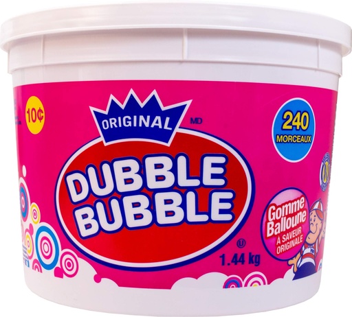 [059642927312] DUBBLE BUBBLE TUB 240CT/1.44KG
