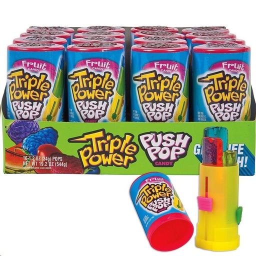 [K10492] TRIPLE POWER PUSH POP 16CT/544G