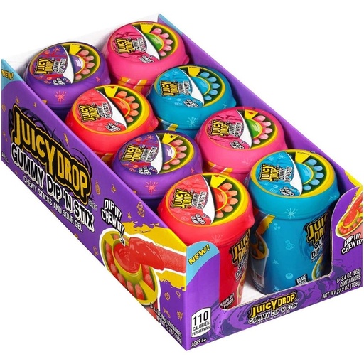 [K4023219] JUICY DROP GUMMY DIP N STIX 8CT/768G