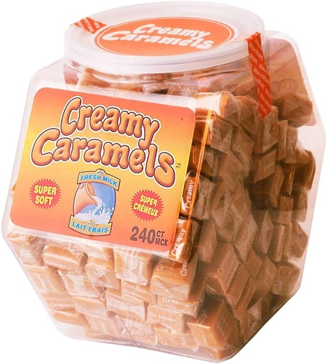 [20174] CREAMY CARAMELS TUB 240CT 