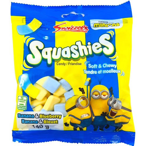 [662572452702] MINIONS SQUASHIES BAG 140G