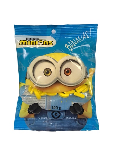 [662572452900] MINIONS BANANAS BAG 120G