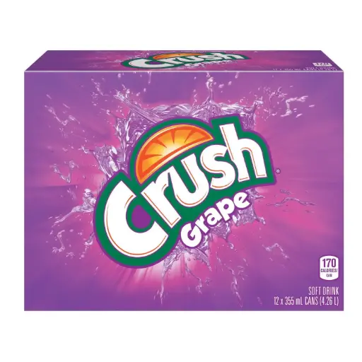 [056000006849] CRUSH GRAPE SODA 12CT/355ML