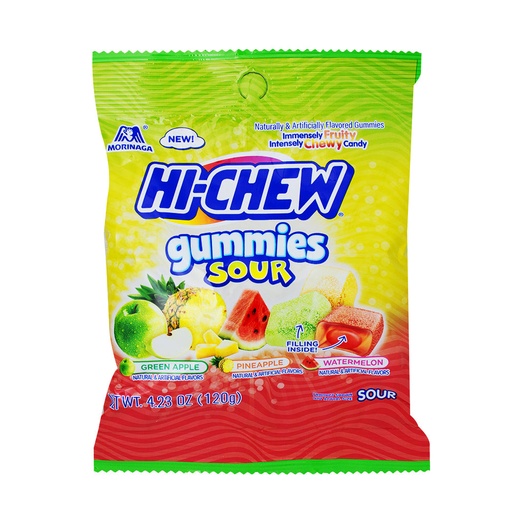 [850017589483] HI CHEW GUMMIES SOUR 4.23OZ