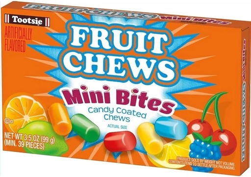 [071720220535] TOOTSIE FRUIT CHEWS MINI BITES 3.5OZ
