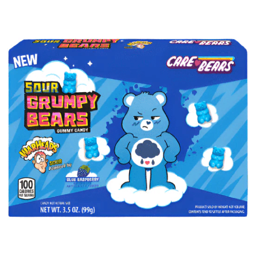 [1025] WARHEADS SOUR GRUMPY BEARS 3.5OZ
