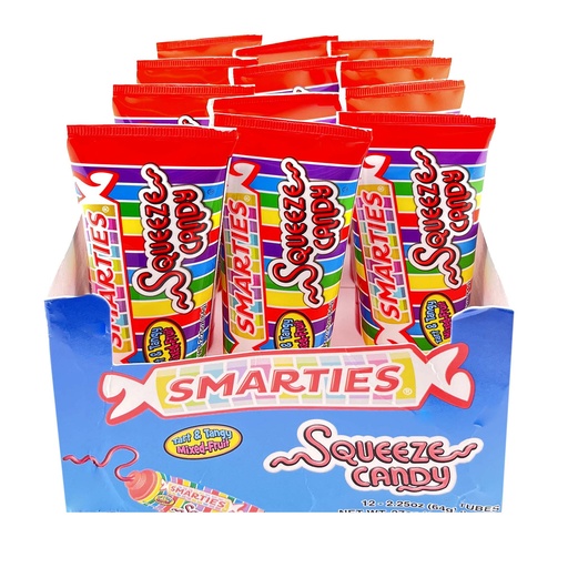 [072084013269] SMARTIES SQUEEZE CANDY 12CT