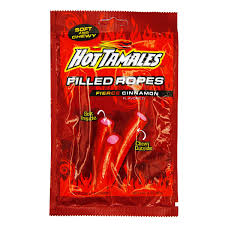 [Z37] HOT TAMALES LICORICE ROPES 12/CT