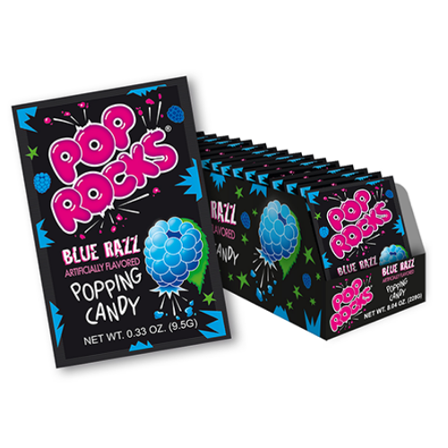 [Z67] POP ROCKS BLUE RAZZ 24CT 228G