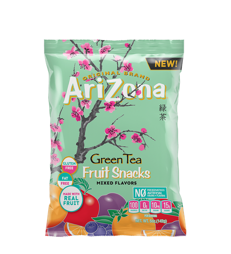 [0360B] ARIZONA FRUIT SNACKS GREEN TEA 5oz