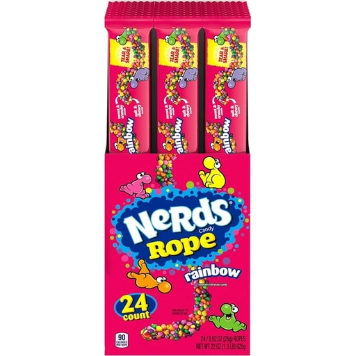 [Z82] NERDS ROPE RAINBOW 24CT 623G