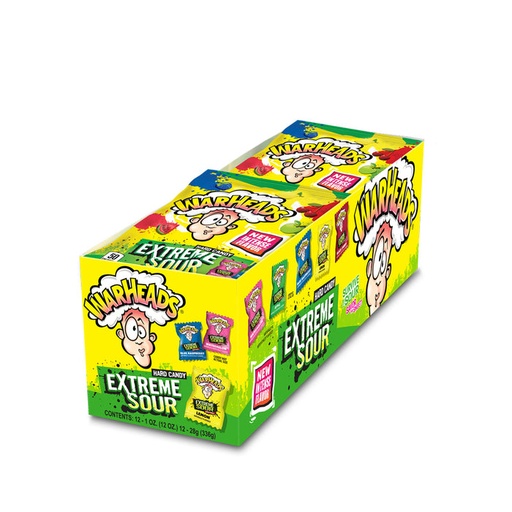[032134233047] WARHEADS EXTREME SOUR 12CT 336G