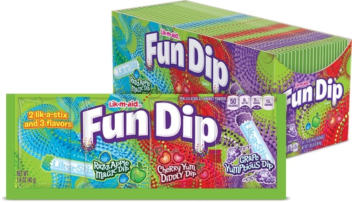 [079200674632] FUN DIP VARIETY PK 24CT 950G