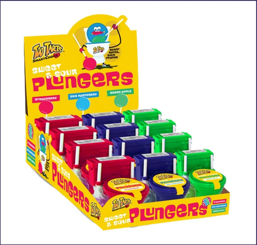 [850041475165] TOO TARTS PLUNGERS SWEET & SOUR 12CT 1.2OZ