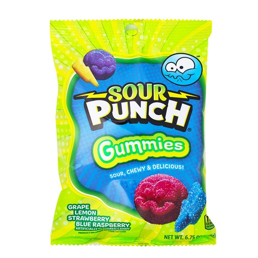 [041364881287] SOUR PUNCH GUMMIES 191G