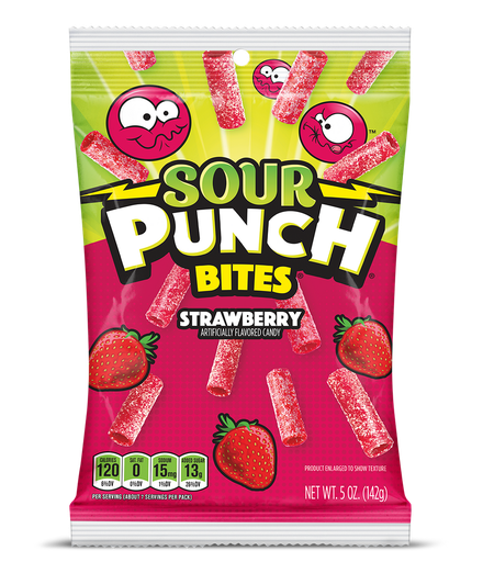 [Z137] SOUR PUNCH BITES STRAWBERRY142G