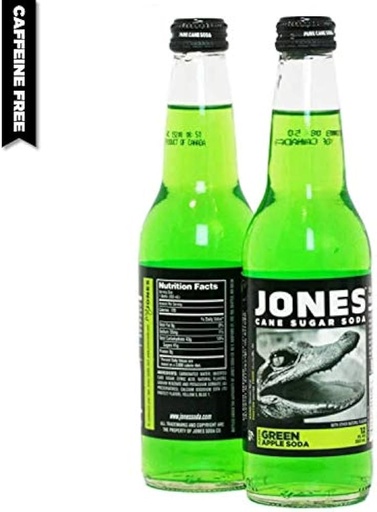 [620221216129] JONES GREEN APPLE BTL 355ML 12CT
