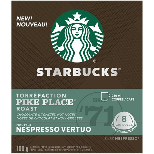 [7630477890830] STARBUCKS CHOCOLATE &TOASTED NUT 8CT 