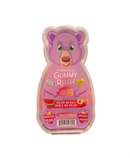 [7045] GUMMY RUSH BEAR NEON BEARS 160G 