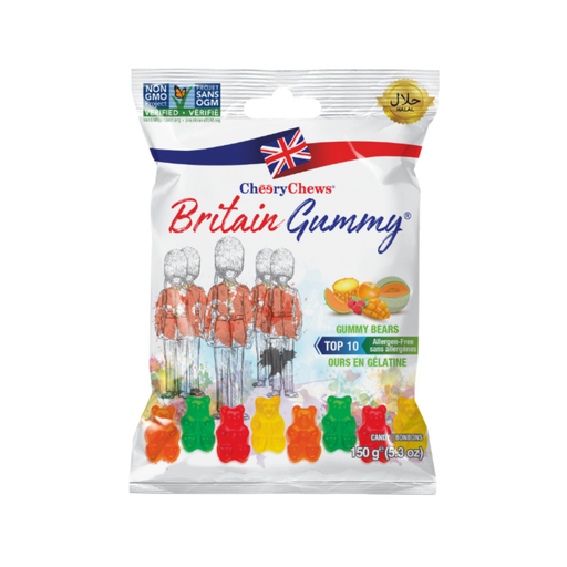 [628235196215] BRITAIN GUMMY GUMMY BEARS 80G