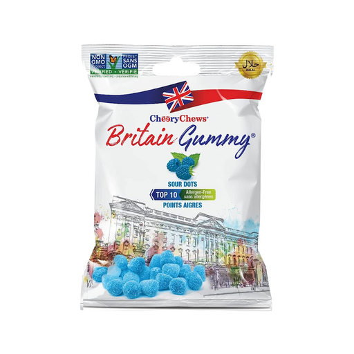 [628235196239] BRITAIN GUMMY SOUR DOTS 80G 