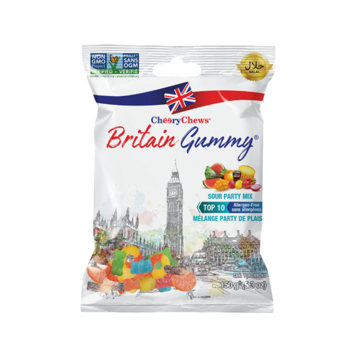 [628235196260] BRITAIN GUMMY SOUR PARTY MIX 80G 