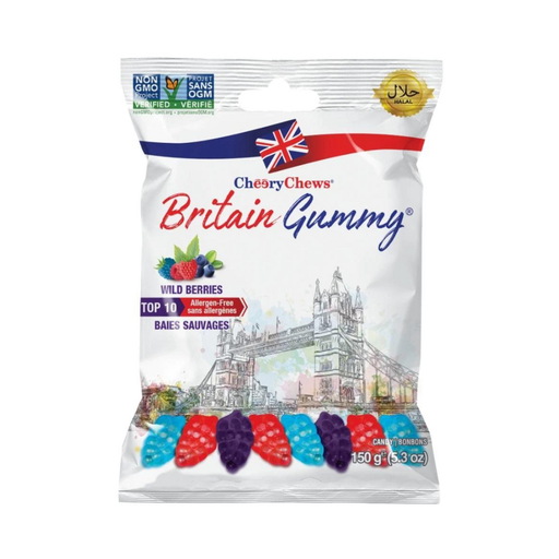 [628235196277] BRITAIN GUMMY WILD BERRIES 80G