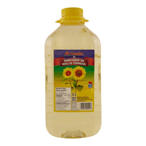 [065349005413] MR.G SUNFLOWER OIL 3L