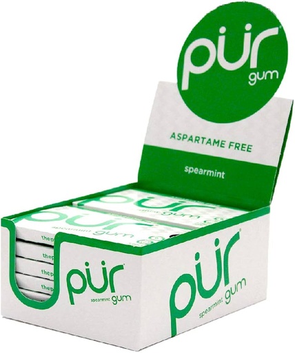 [830028000948] PUR GUM SPEARMINT 12/PK