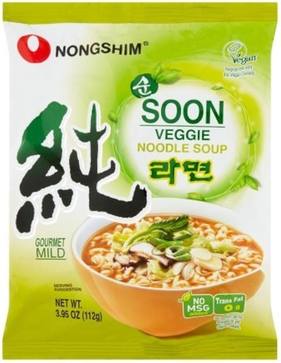 [031146022847] NONGSHIM SOON VEGGIE NOODLE 112G