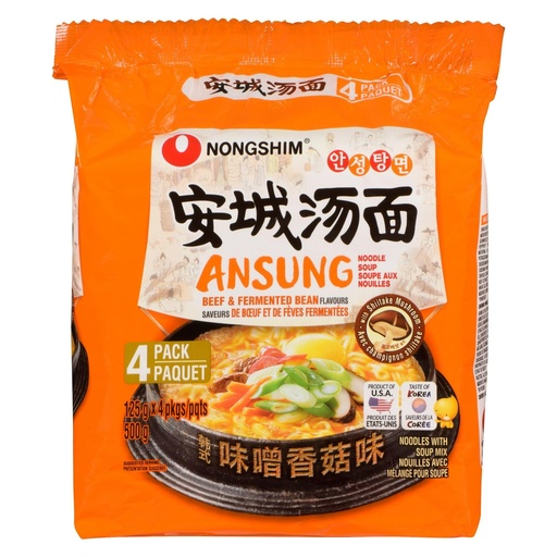 [00031146066032] NONGSHIM ANSUNG NOODLE 4/PK 125G