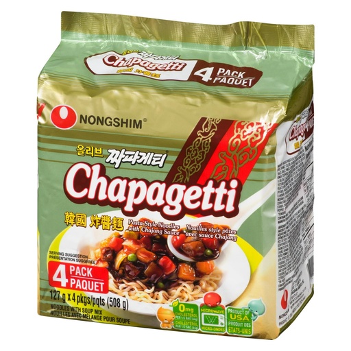 [00031146066049] NONGSHIM CHAPAGETTI NOODLE 4/PK 127G
