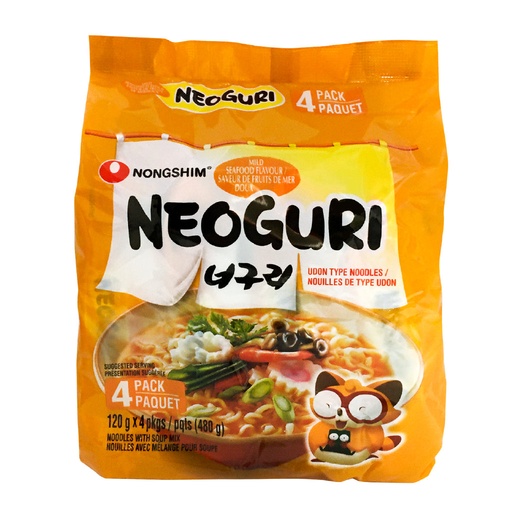 [030M] NONGSHIM NEOGURI NOODLE 12G 4/PK 