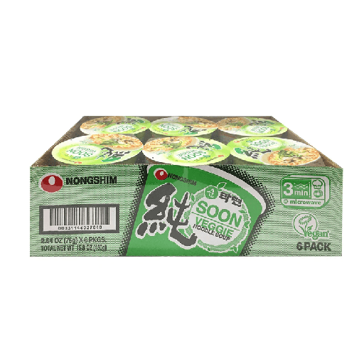[00031146029808] NONGSHIM SOON CUP VEGGIE (75G-6PK)