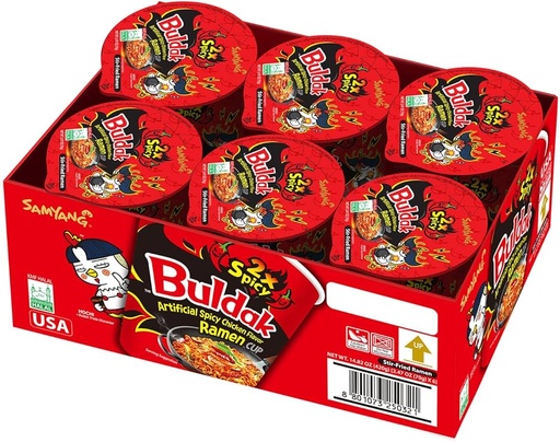 [SYR-035H] SAMYANG BULDAK CUP 2XHOT 70G/ 6PK