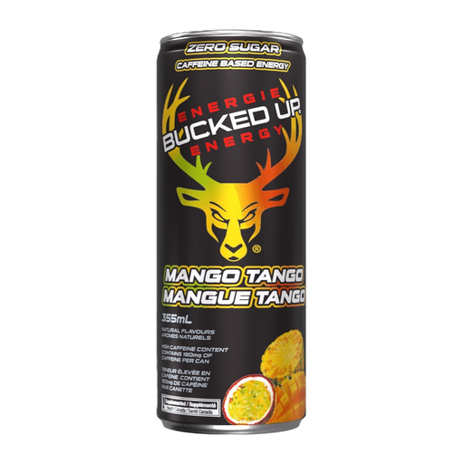 [810131952105] BUCKED UP ENERGY DRINK MANGO 355ML 