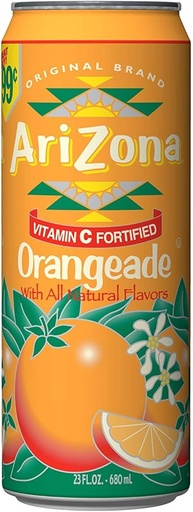 [613008715618] ARIZONA ORANGEADE 680ML 24/PK(U.S) 