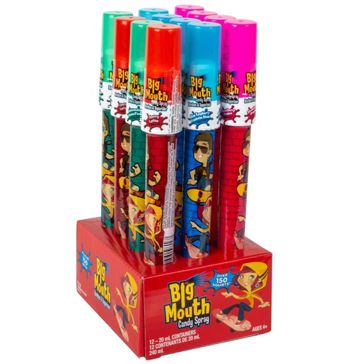 [041116105814] BIG MOUTH CANDY SPRAY 12/CT