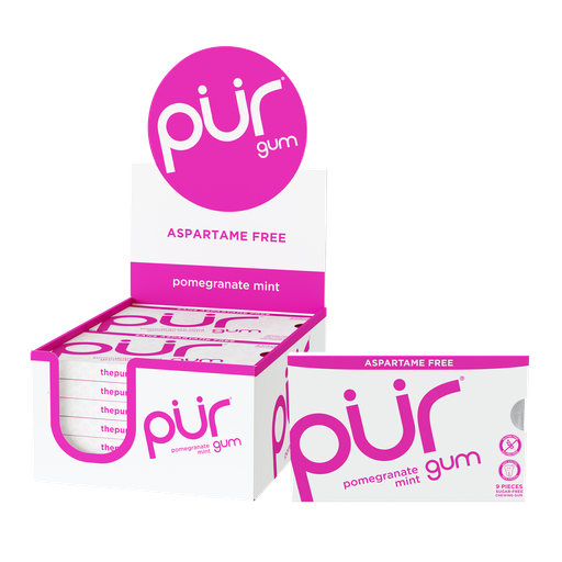 [830028000955] PUR GUM POMEGRANATE 12/PK 
