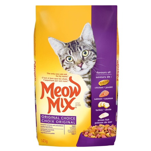 [35534] MEOW MIX ORIGINAL CAT FOOD 1.42KG
