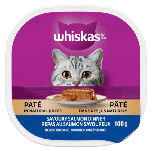[058496000608] WHISKAS WET CAT FOOD SALMON100G  
