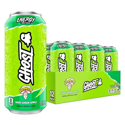 [810128524322] GHOST WARHEADS SOUR GREEN APPLE 473ML  
